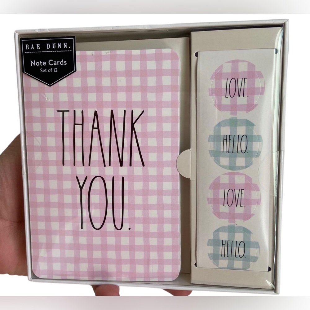 Rae Dunn Note Cards | Set of 12 | Thank You Cards.